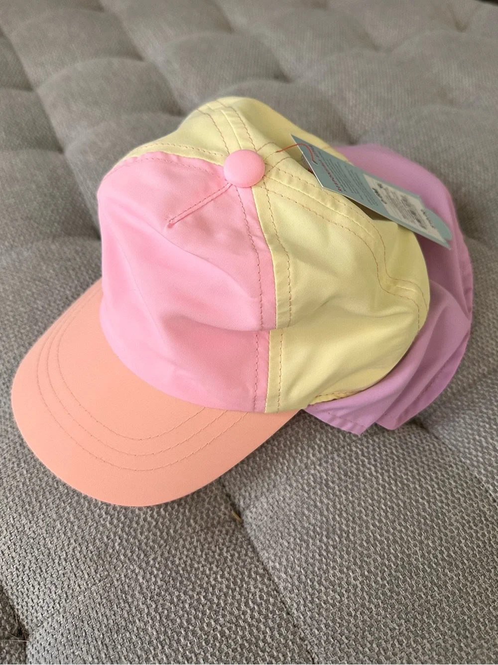 Kids Pastel Sun Hat - Pink, Yellow, Lavender